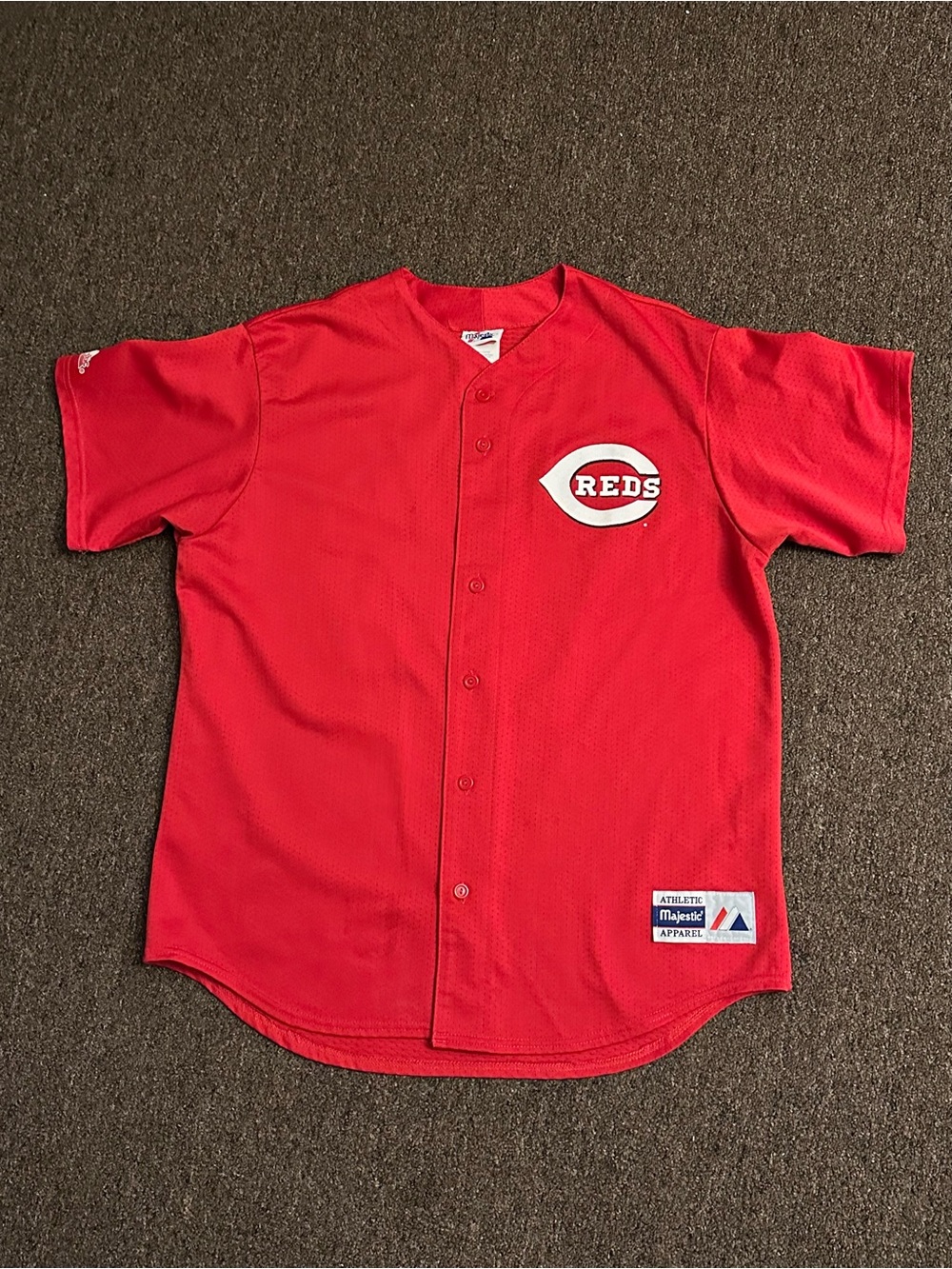 Majestic XL Cincinnati Reds Ken Griffey Jr. Jersey Red White